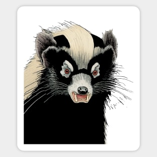 My Skunk is my Service Animal No. 1: This Means Stay Away! Sticker